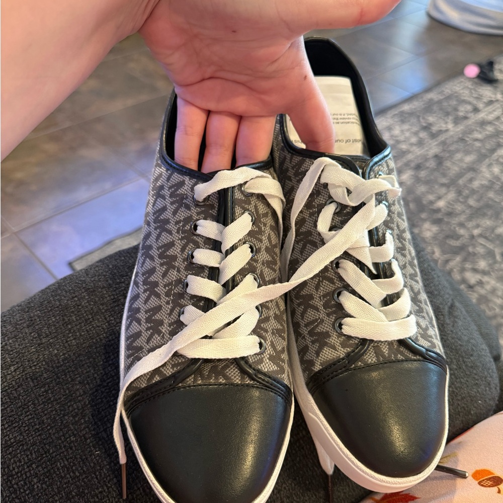 Michael Kors Black and Gray Athletic Shoes